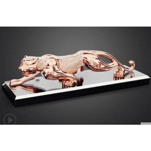 Metallic crystal money leopard perfume seat type goods car interior decoration furnishings Wedding gift crafts home decoration