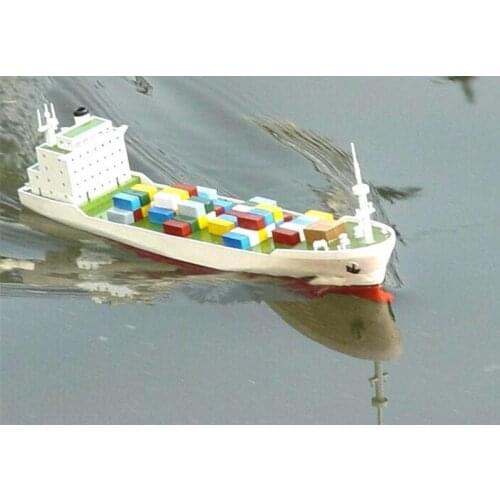 Boat model With DIY container vessel electric power ship model navigation Educational Toys Children Gifts