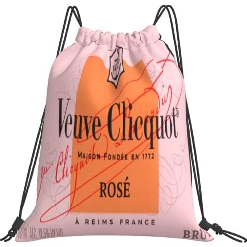 Veuve Chandon Fashion Classic Drawstring Backpack Drawstring Backpack Outdoor Portable Backpack Fitness Backpack_hyr06