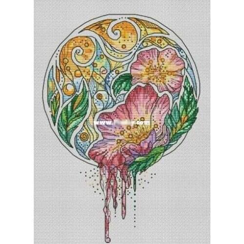 Flowers Cross Stitch Kit Package New Needlework Counted Cross-Stitching Kits New Style Counted Cross stich Painting