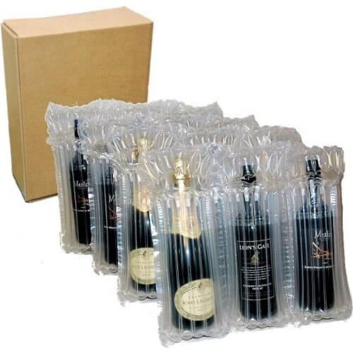 Red Wine Air Column Bag Inflated Buffer Shockproof Logistics Express Delivery Transport Fragile Collision Avoidance Packing Bag