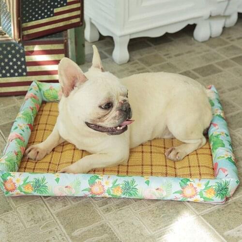 Pets Summer Indoor Bed Cooling Mat Plush Dog Cat Cushion Cooling Accessories Supplies Comfortable Strong Durable Cool Not Cold