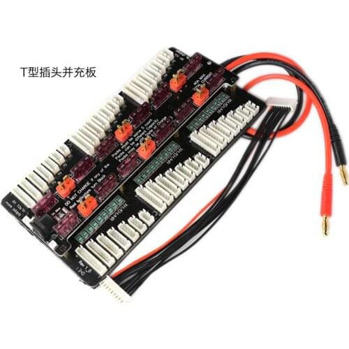 RCMOY Cellpro 8S Balance Charger Board PL8 PL6 308 / 3010 / 4010 Large Current Support 6pcs Battery Charging T Plug