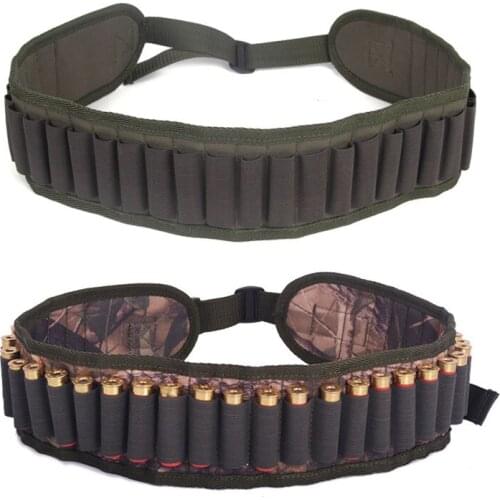 30 Rounds 12/20GA Ammo Holder belt Rifle Gun Bullet Carrier Belt Shotgun Shell Cartridge Waist Belt Hunting Accessories