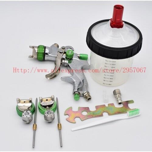 Air spray gun airbrush HVLP manual spray gun 1.4mm 1.7mm 2.0mm 600CC no-clean cup paint mixing cup gravity spray gun