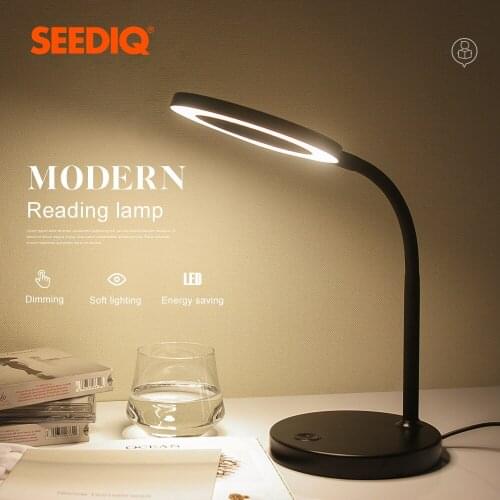 Modern Desk Lamp Touch Control Dimming Led Table lamp For Study Reading Room Office Working USB Plug Night Light Reading Lamp