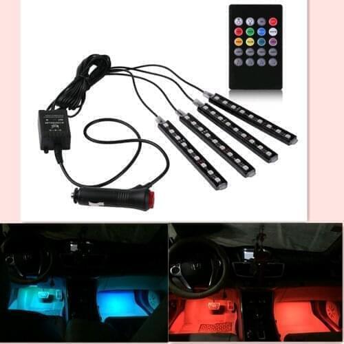 NEW Car Remote Interior decoration LED Strip For bmw e87 pajero audi a4 b7 ford transit w210 mercedes benz audi a5 lifan x50