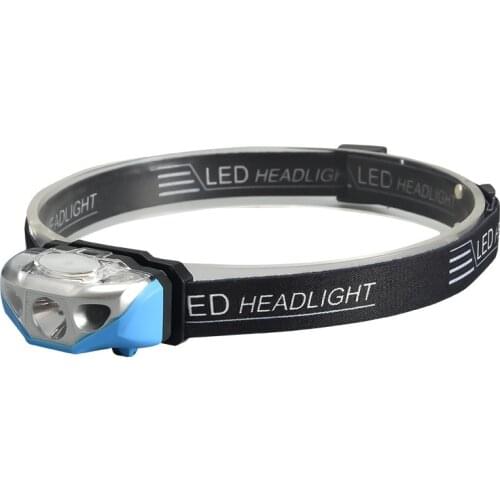 LED Headlamp Mini Rechargeable Body Motion Sensor Headlight Camping Flashlight Head Light Torch Lamp with USB
