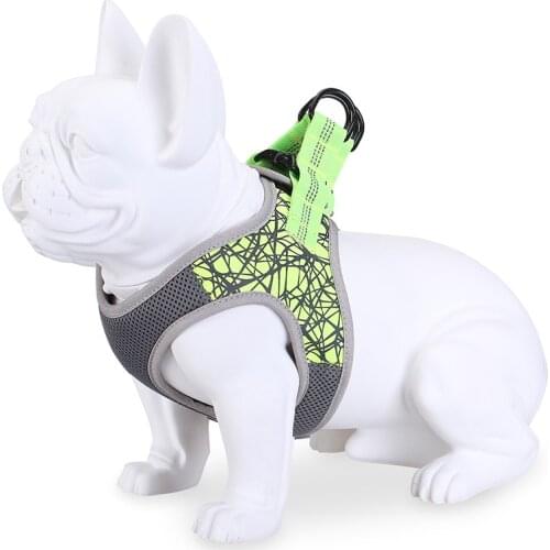 Reflective Cat Collar Training Collar Harness For Small Dog No Pull Dog Leads Chest Strap Pet Supplies Adjustable Dog Leash Vest