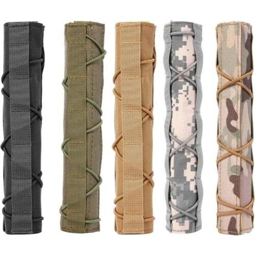 Tactical Airsoft 22cm rRifle Cover Hunting Camouflage Cover Shooting Accessory Quick Release Protector 8.5" Baffle Protector