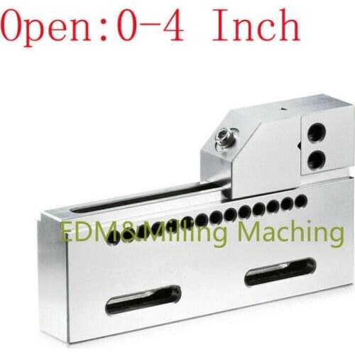 4" Wire EDM Vise High Precision SUS420 Stainless Steel 100mm CNC Jaw Opening For Wire EDM Jaw Mill Tool