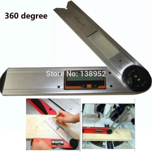 360 degree Angela Angle Finder Digital angle protractor ruler angle meter digital wooden protractor