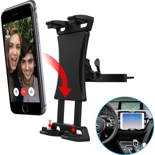 Universal 5 - 13 inch Tablet Phone Holder Car CD Slot Bracket Mobile Phone Mount Stand For iPad Pro 10.5 12.9 Samsung iPhone 11