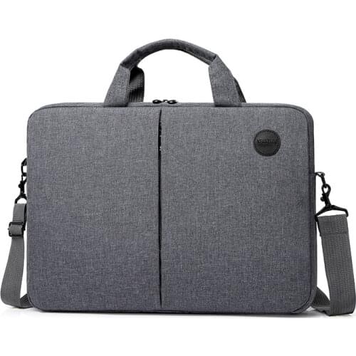 Waterproof Nylon 14'' Laptop Mens Handbag Brand Gray Briefcase Messenger Bag Mens Briefcases Office Business Tote for Document
