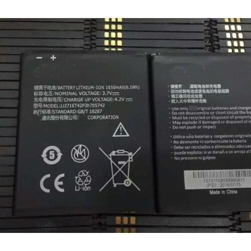 High Quality Li3716T42P3H705742 1650mAH Original Phone Battery For ZTE Q301C Q301T with phone stander
