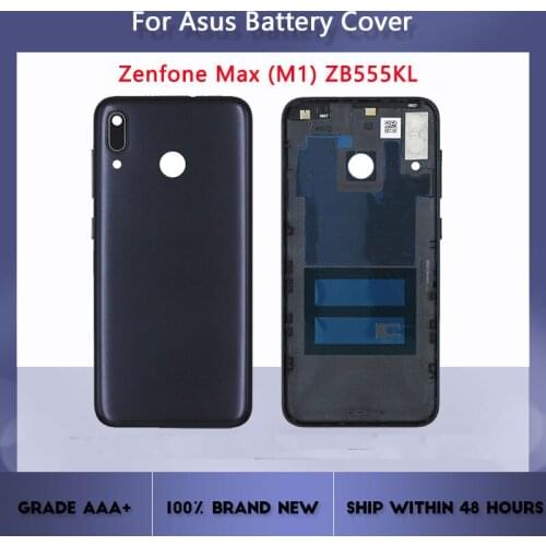 Back cover for ASUS Zenfone 3 Max ZC553KL X00PD High quality original black, metal battery cover, rear case with lens glass