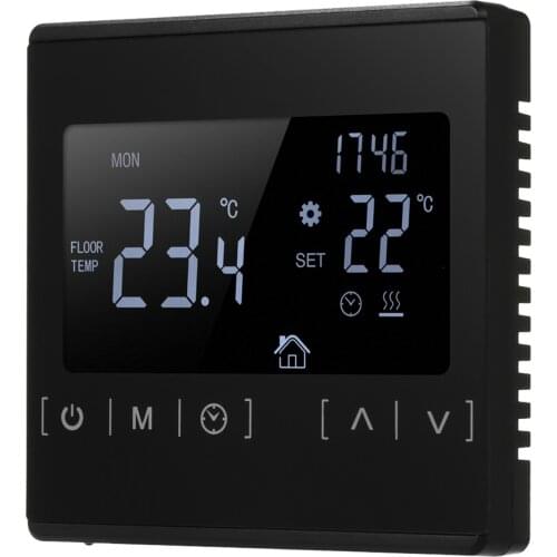 LCD Touch Screen Thermostat Electric Floor Heating System Water Heating Thermoregulator AC85-240V Temperature Controller