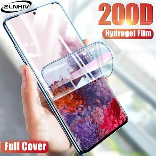 ZLNHIV soft full cover for Samsung Galaxy phone screen protector s20 plus hydrogel film s21 FE ultra Not Glass