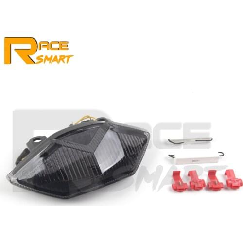 1 Set Motorcycle LED Turn Signals Brake Tail Light Taillight For KAWASAKI NINJA 1000R 1000-R Z1000 Z-1000 2011 2012 Clear Smoke