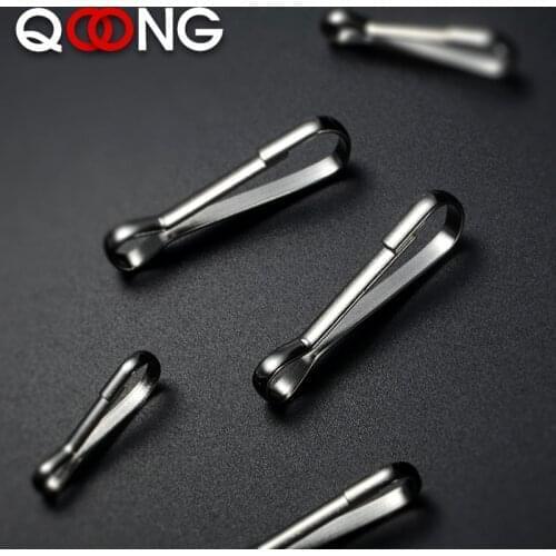 100 PCS Stainless Steel Trigger Lobster Clasp Snap Hook Key Chain Ring Paracord Lanyard DIY Craft Outdoor Backpack Bag Part Q11