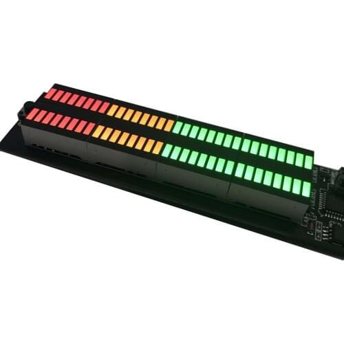 12V 24V Audio Level Indicator Stereo Music Spectrum LED light Amplifier VU Meter for Car MP3 player Light Atmosphere Lamps NEW