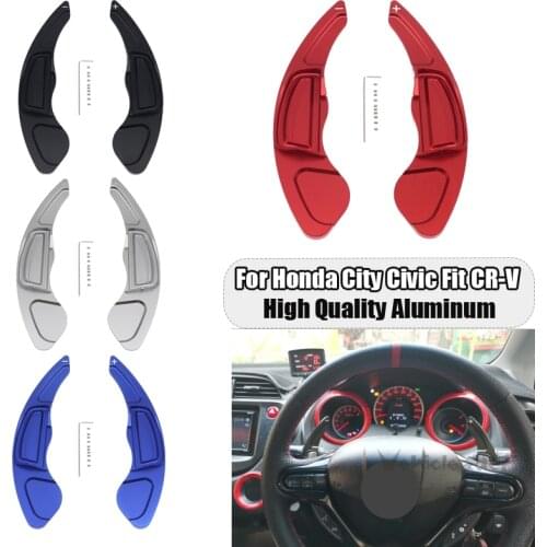 2X Aluminum Car Steering Wheel Paddle Shift Extend Extension Shifter For Honda City 2008 Civic Fit CR-V
