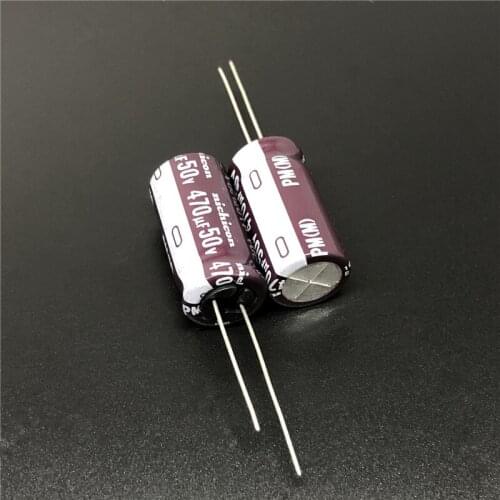 5pcs/50pcs 470uF 50V NICHICON PM Series 12.5x25mm 50V470uF Low Impedance Aluminum Electrolytic capacitor