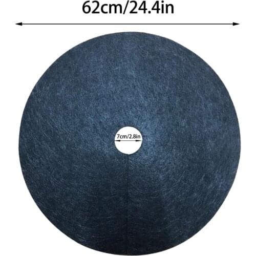 Tree Weed Barrier Mat Non-woven Fabric Biodegradable Tough And Durable. Gardening Black 2 Pack Degradable Non-Woven Durable