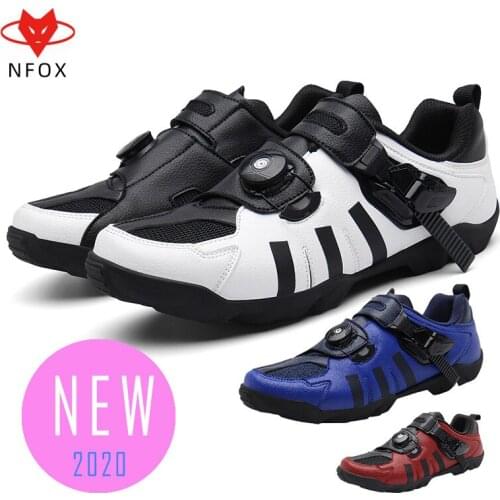 NFOX for Amphibious Shoes for Men and Women, Highway Bicycles, Single-Lock Adult Riding Shoes, Mountain Off-road 2020 New MTB