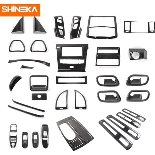 Black Wooden Stickers For Nissan Patrol Y62 Car Interior Center Console Dashboard Decoration Cover For Nissan Patrol Y62 2017