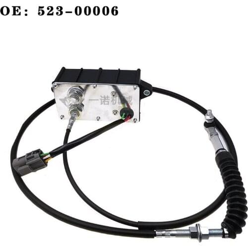 Excavator parts Doosan Daewoo DH225-7/300-7-5/258-5/360-5/420-5/500-7/370-7/150-7 throttle motor OE：523-00006 Square short wire