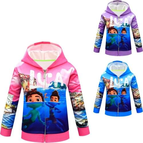 Baby Boys Girls Cardigan Hooded 2021 Kids Autumn Knitted Cardigan Zipper Sweater Kid Spring Clothes Baby Fashion Print Coat Top