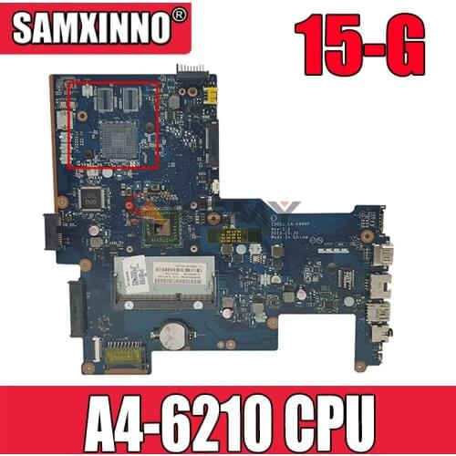 FOR HP 15-G Series Laptop Motherboard 764265-501 ZSO51 LA-A996P With A4-6210 CPU MB 100% Tested Fast Ship