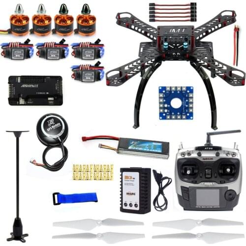F14893-M DIY RC Drone Quadrocopter Full Kit X4M380L Frame Kit APM 2.8 GPS AT9 TX