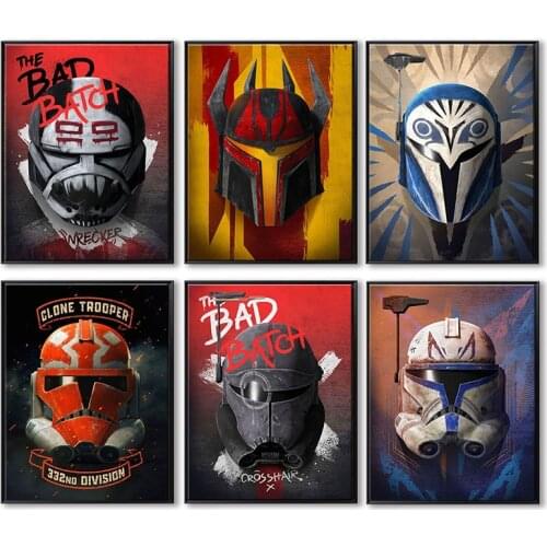 Canvas Painting Fiction Series Character Star Wars American Drama Science Wall Art Picture for Living Room Posters Prints Decor