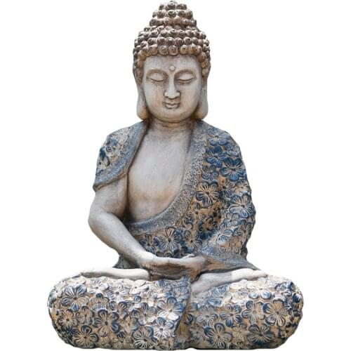 Creative Decoration Chinese Zen Buddha Statue Courtyard Decoration Outdoor Garden Balcony Decoration Living Room Art Entrance
