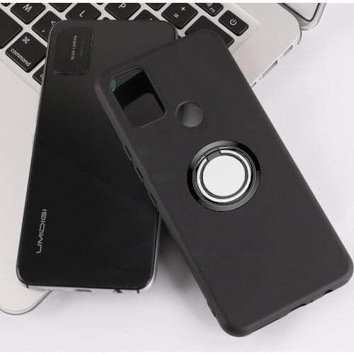 For UMIDIGI Bison A7 A9 S5 A5 S3 Z2 Pro A7S A3S A3X F1 Play F2 Power 3 Back Ring Holder Bracket Cover Phone Soft Silicone Case