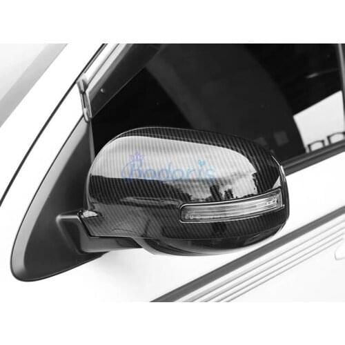 For Mitsubishi ASX 2016 2017 2018 2019 Carbon Fiber Color Side Mirror Cover Rearview Overlay Caps Car Styling Accessories
