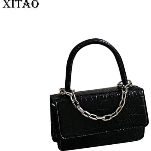XITAO Leopard Shoulder Bags Fashion New Women Patchwork 2021 Minority Elegant Solid Color Black Casual Style Bags CLL1818