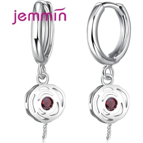 S925 Sterling Sliver Hollow Flower Design Eearrings Fine Jewelry Making DIY Accessories For Women And Girl Wedding