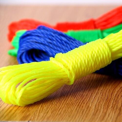 Portable Anti-Skid Windproof Clothesline Fence-Type Clothesline Drying Quilt Rope 10m Clothesline Outdoor Travel Clothesline