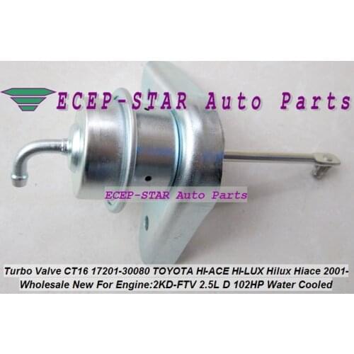 Water Cooled Turbo Wastegate Actuator Valve CT16 17201-30080 Turbine For TOYOTA Hi-Lux Hilux Hiace KDH222 2KD 2KD-FTV 2.5L D 4WD