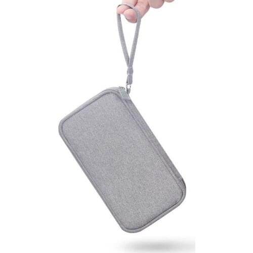 Durable Polyester Power Bank Pouch Storage Bag Mini Protable Travel Protective Carrying Case Pack for Earphone Cellphones R9UA