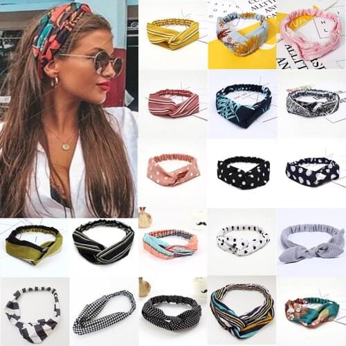 Scrunchies Woman Knotted Turban Hair Accessories for Girls Headband Turban Elastic Hairband Head Wrap Striped Hair Scrunchies