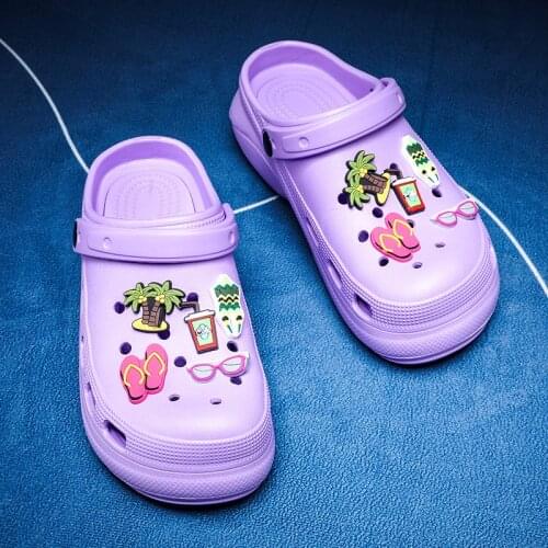 Womens Platform Clogs Cartoon Pink Garden Shoes Sandals for Women Hollow Comfortable Medicine Sandals Women sandalias de mujer