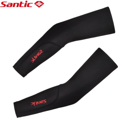 Santic Cycling Arm Sleeve Winter Sunscreen Bicycle Arm Cover Sports Equipment Arm Guard Warm Breathable Pair Pack
