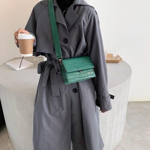 PU Leather Crossbody Bags Summer Lady Shoulder Handbags Small Stone Pattern Female Simple Totes for Women 2021 Trend