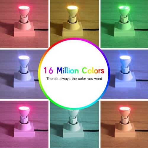 ZIGBEE LED MR16 4W RGB+CCT spotlight ww/cw 2700-6500k DC12V warm white work with zigbee 3.0 gateway amazon echo plus