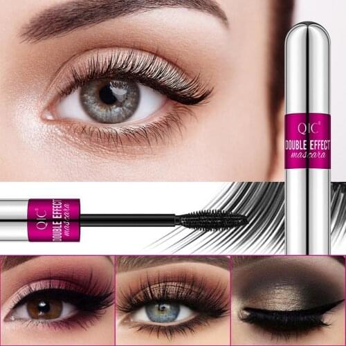 Double Head Mascara Thick curling Waterproof Sweat-proof And Not Easy To Smudge Bushy Mascara Eye Makeup