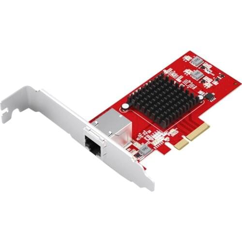 TXA074 AQC107 2.5G/5G/10G Server Network Card PCI-E X4 Single Electrical Port RJ45 10G Optical Fiber Network Card